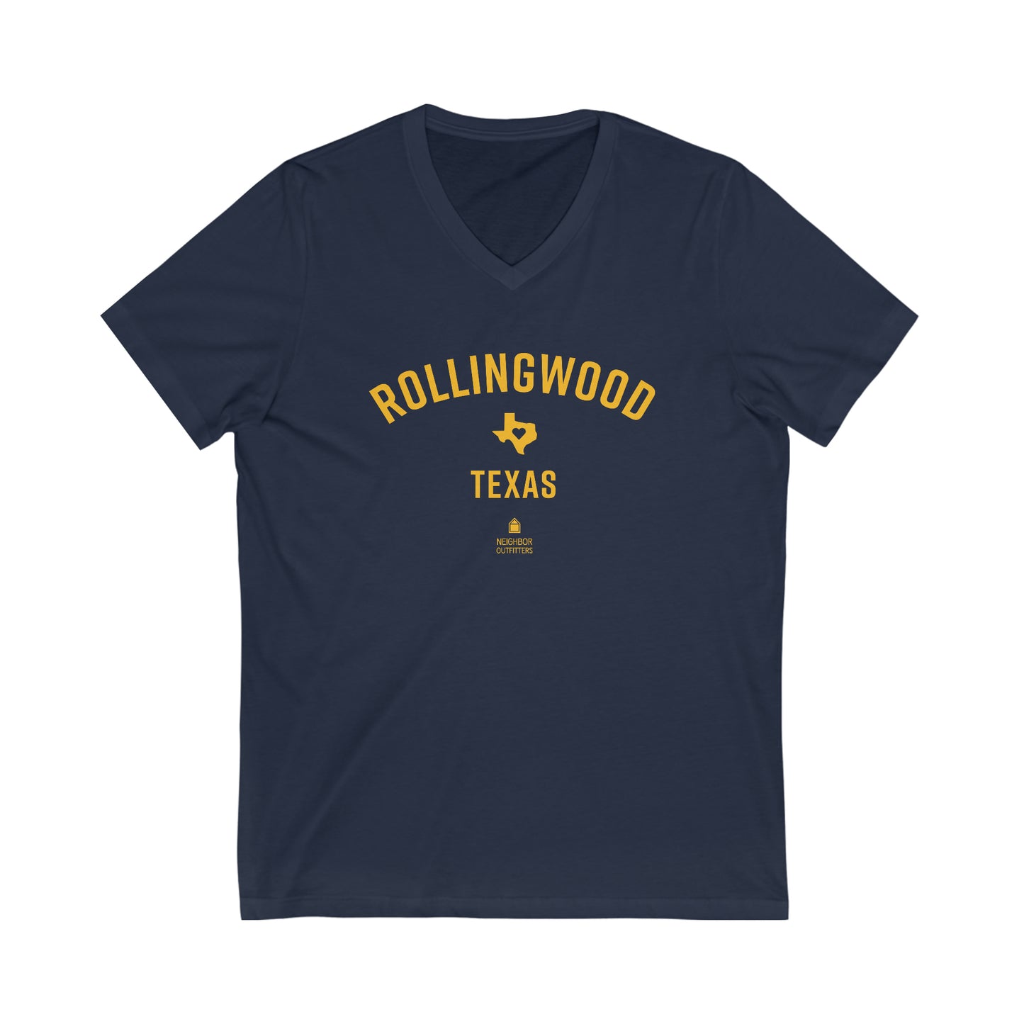 Rollingwood T-Shirt - "Full Hearts" V-Neck